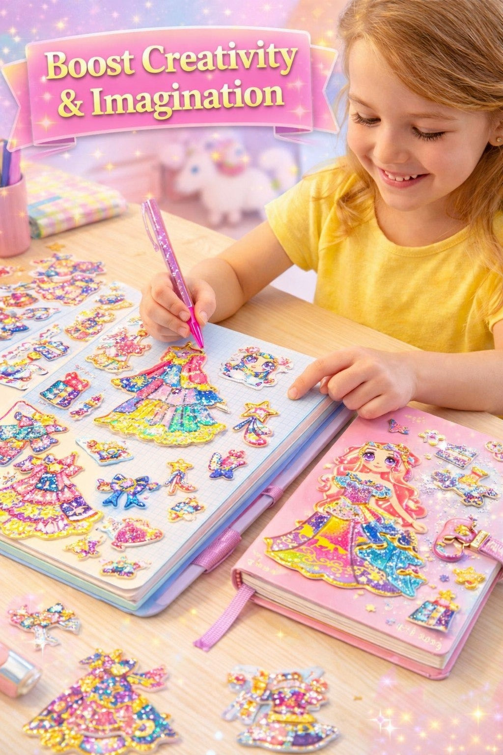 DRESSUP PRINCESS MEGIC STICKER